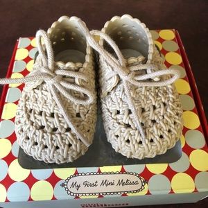 Mini Melissa woven baby shoes